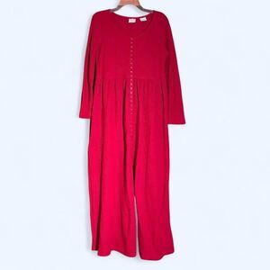 Vintage Moda International Women's Waffle-Knit Modest Dress